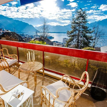 Terrace With Lake & Mountain View Montreux Zewnętrze zdjęcie